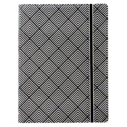 A5 Notebook Black/White Deco